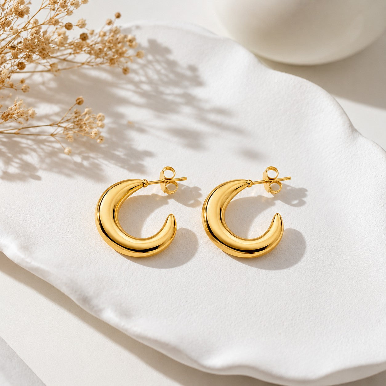 Half moons hoops