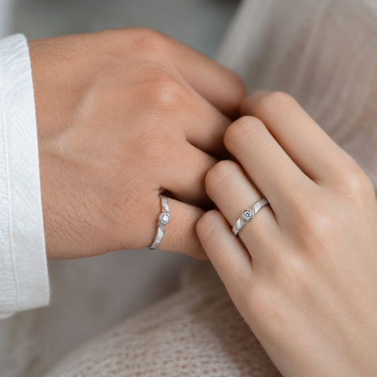 Eternal Bond Couple Ring- Adjustable Size