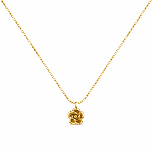 Dainty Rose Pendant Necklace