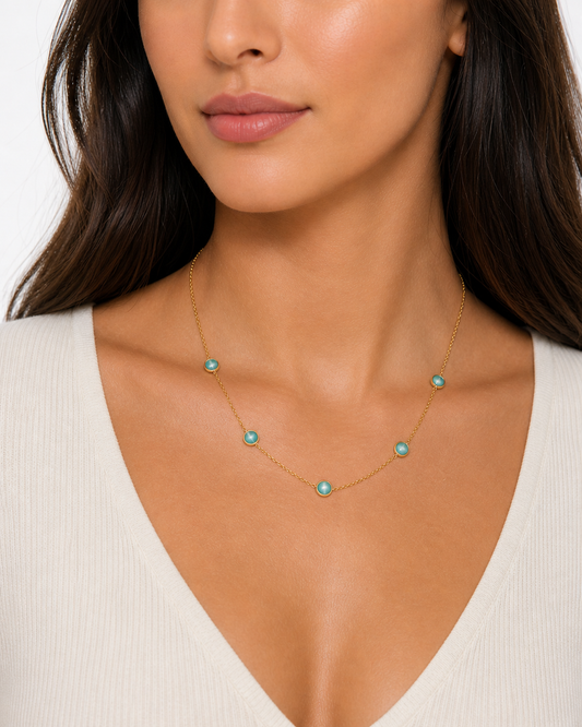 Turquoise Station Necklace