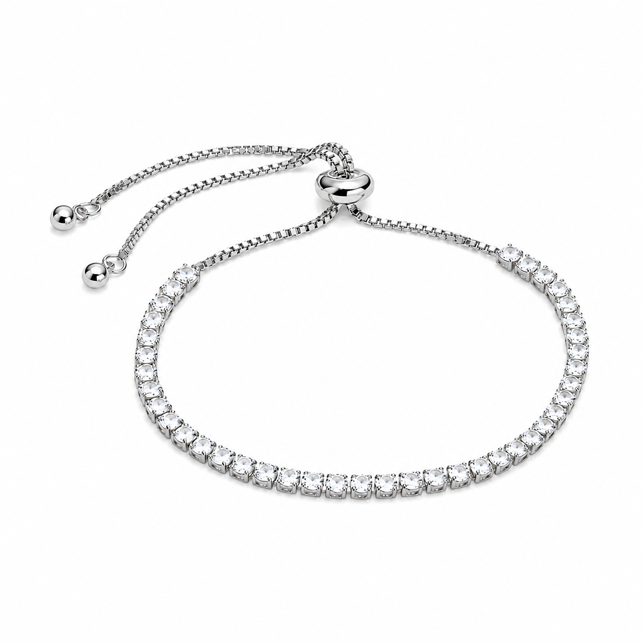Diamond Glow Slider Bracelet
