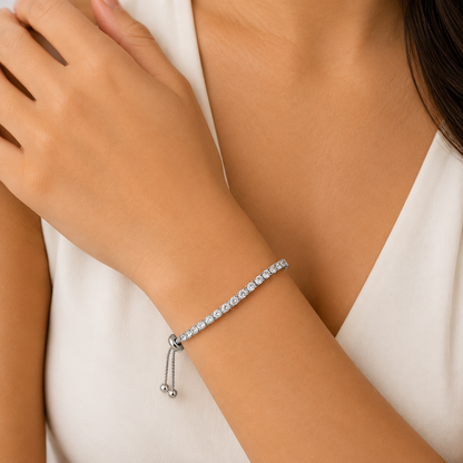 Diamond Glow Slider Bracelet