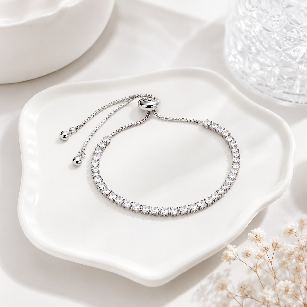 Diamond Glow Slider Bracelet