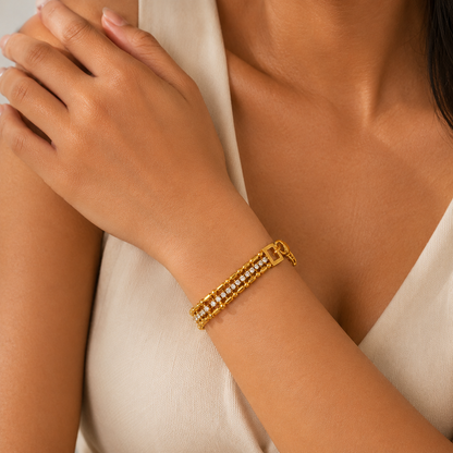 Crystal Cascade Bracelet