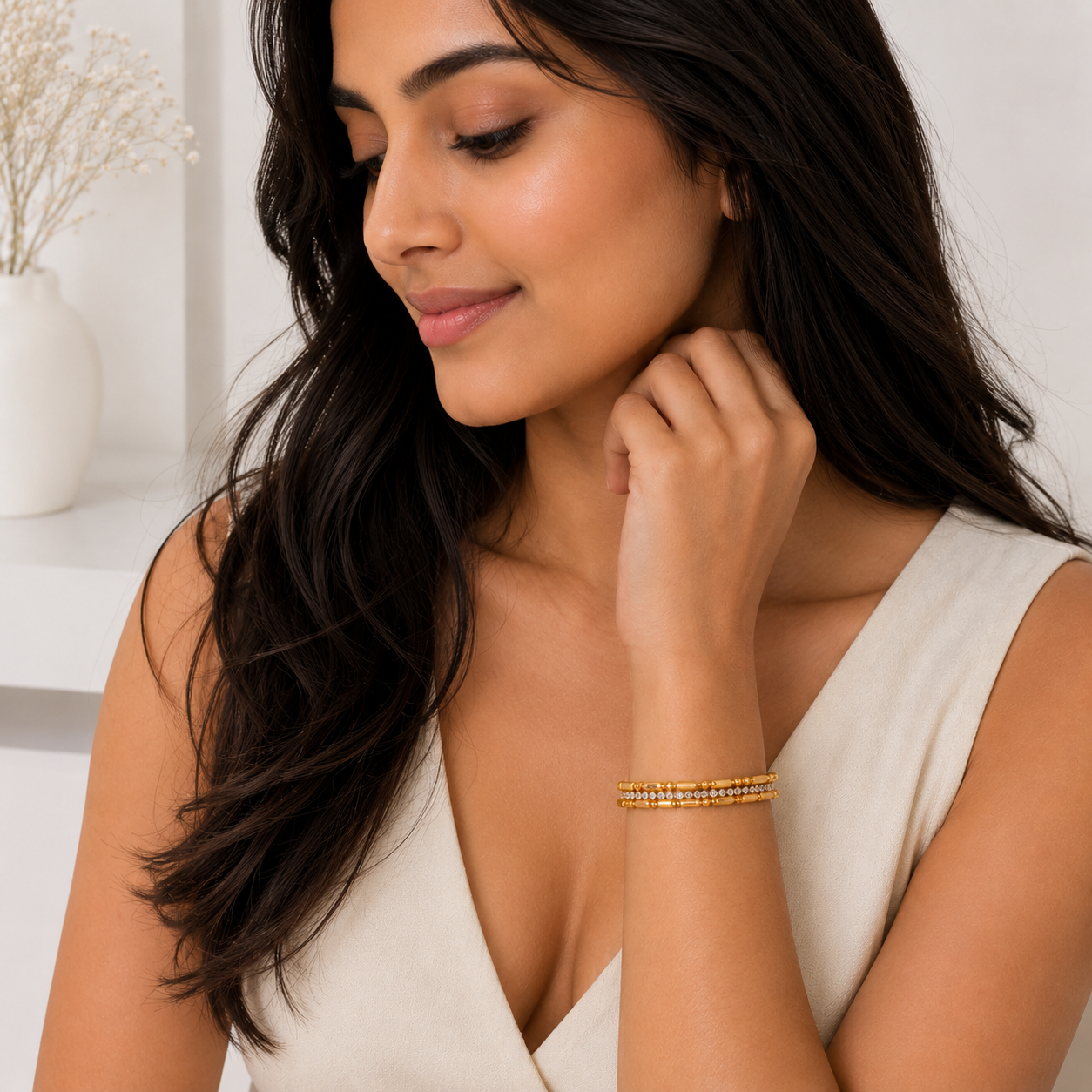 Crystal Cascade Bracelet