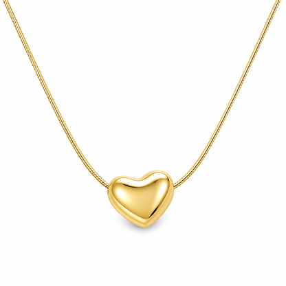 Gold Heart Pendant Necklace