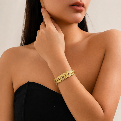 Golden Laurel Cuff