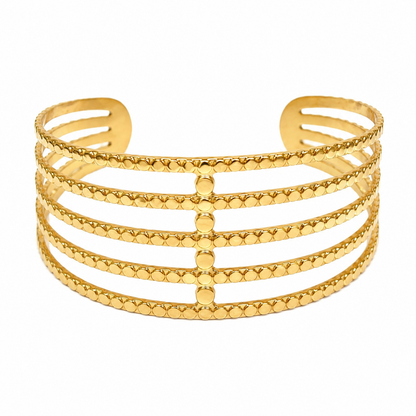 Golden Harmony Cuff