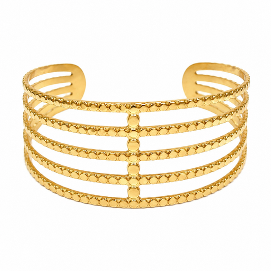 Golden Harmony Cuff