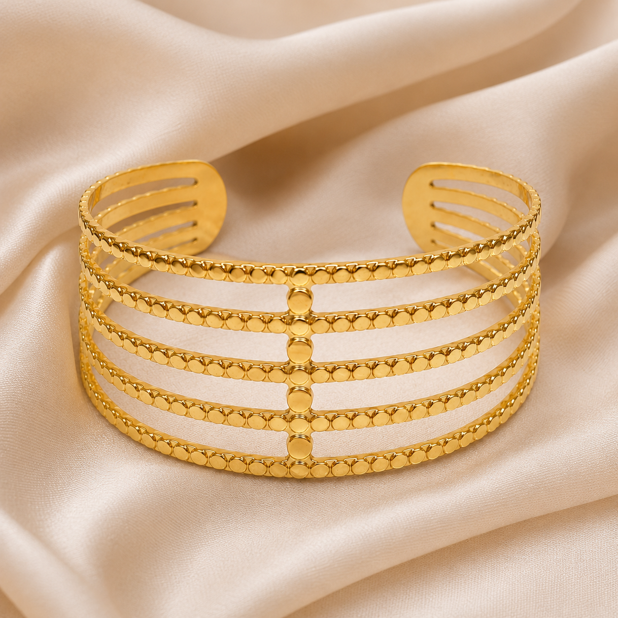 Golden Harmony Cuff