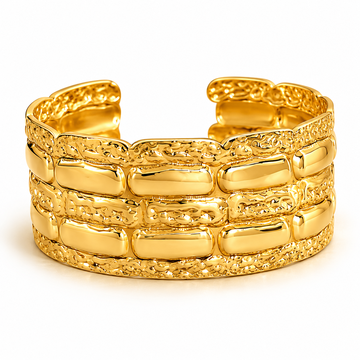 Golden Mosaic Cuff