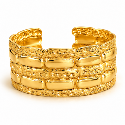 Golden Mosaic Cuff