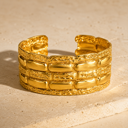 Golden Mosaic Cuff