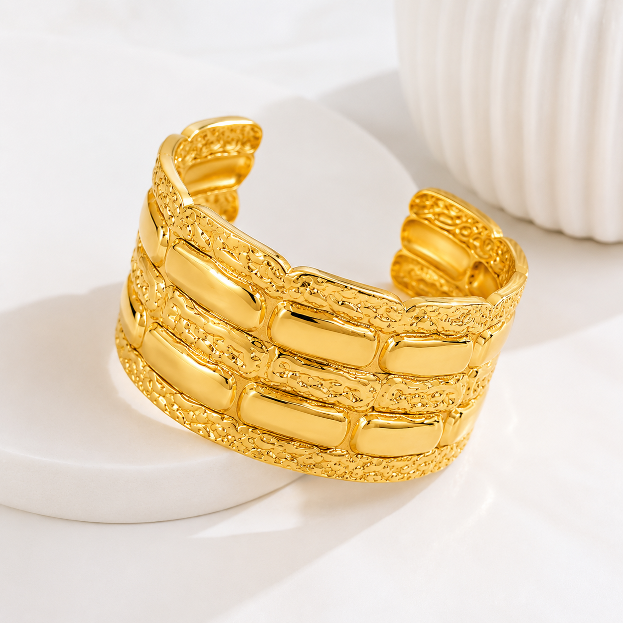 Golden Mosaic Cuff
