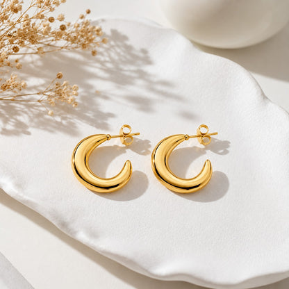 Half moons hoops