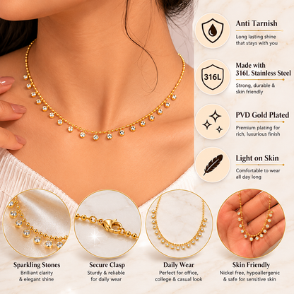 Celeste Drape Necklace