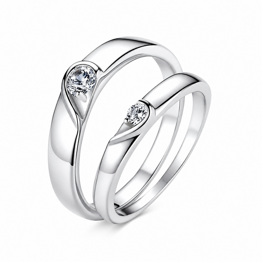 Eternal Bond Couple Ring- Adjustable Size