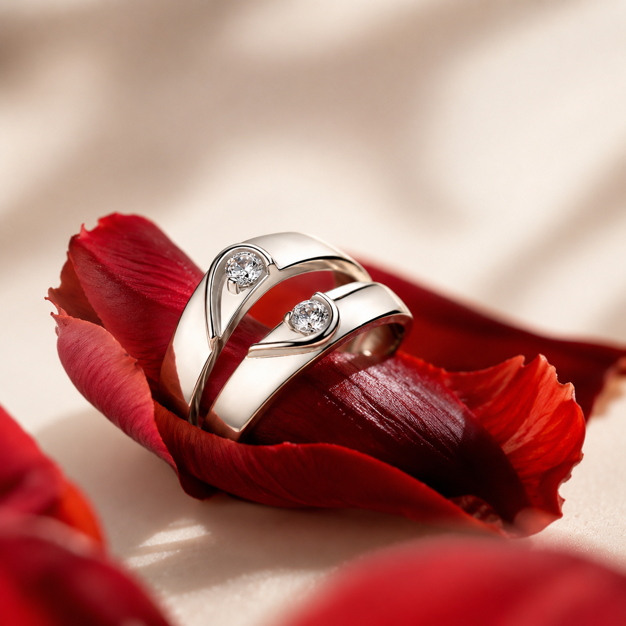 Eternal Bond Couple Ring- Adjustable Size