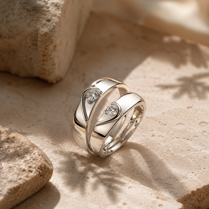 Eternal Bond Couple Ring- Adjustable Size
