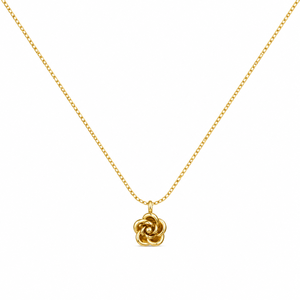 Dainty Rose Pendant Necklace