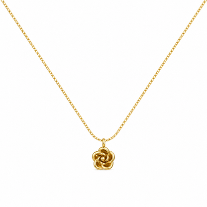 Dainty Rose Pendant Necklace