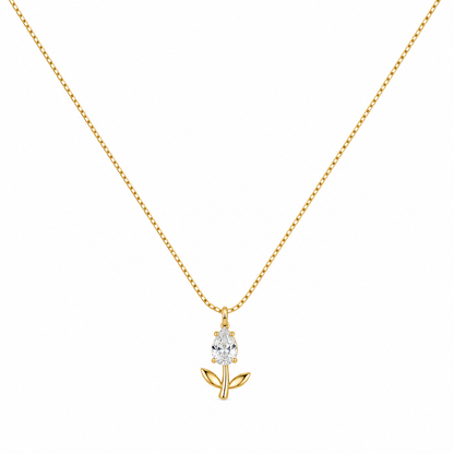 Small Tulip Pendant Necklace