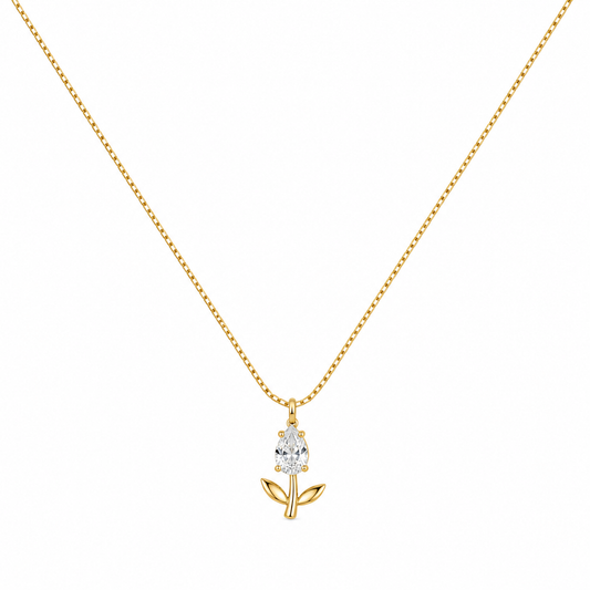 Small Tulip Pendant Necklace