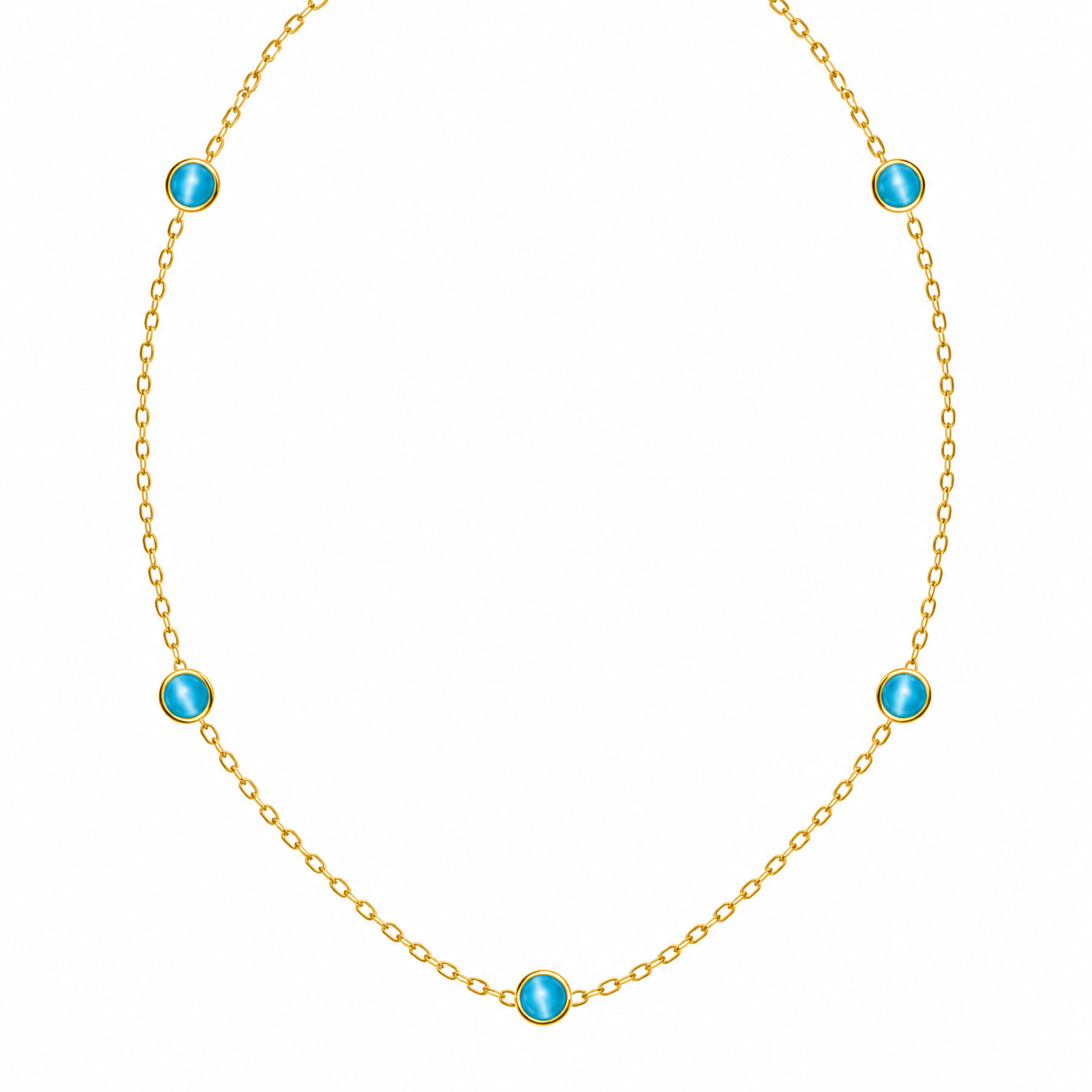 Turquoise Station Necklace
