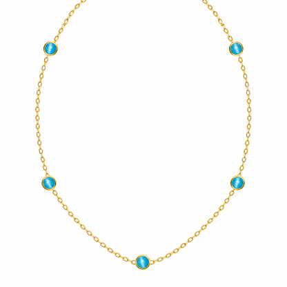 Turquoise Station Necklace