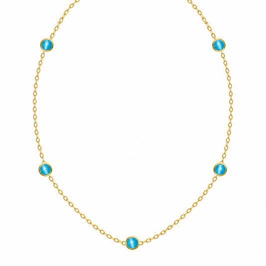 Turquoise Station Necklace